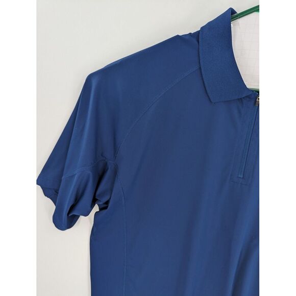 Columbia PFG Omni Freeze Men's Navy Blue 1/4 Zip Short Sleeve Pullover, XXL - Picture 2 of 10